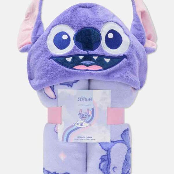 5b5f4561-1d71-4e47-ab96-c7b07a9b2c7c.jpg Плед з капюшоном "Стітч/Stitch" Primark (120*150) фіолетовий
