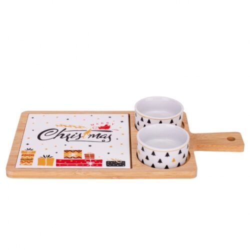 5c8fd6d2-ba1f-4341-b7a6-9c48b799ba44.jpg Набір піал з дощечкою на бамбуковій підставці "Merry Christmas" 32*17 см