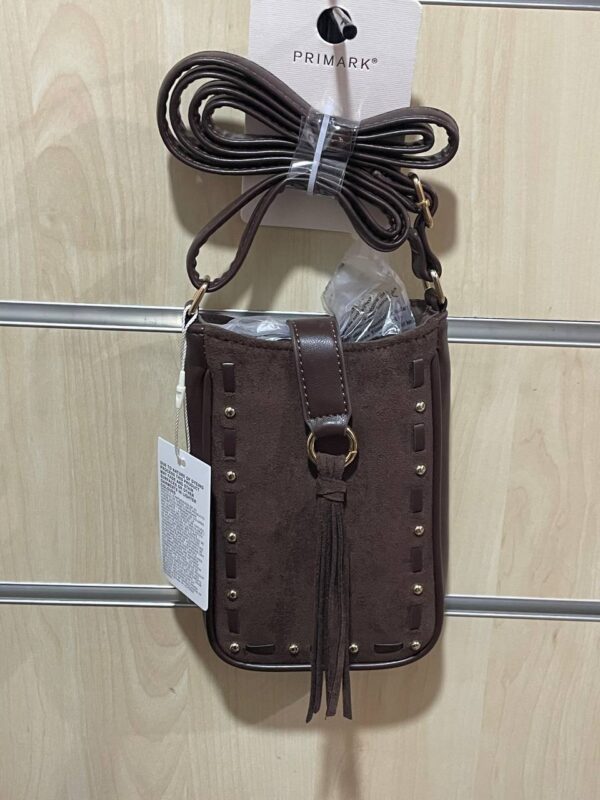 Сумочка-міні Primark для телефону замша коричнева