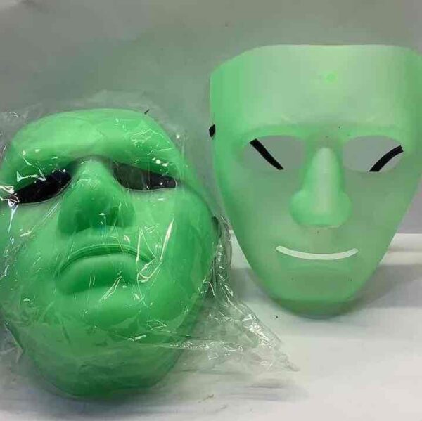 Маска на Хелловін "Безликий/ Каонасі/ Кабукі" неонова