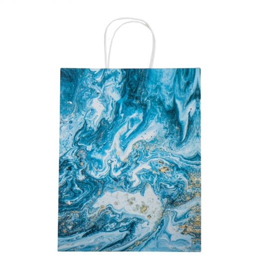 Пакет подарунковий "S" (18,5*25,5*10) "Золоті бризки" мікс кольорів