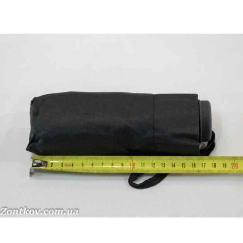 Парасоля-міні чоловіча Feeling Rain механічна чорна 18 см