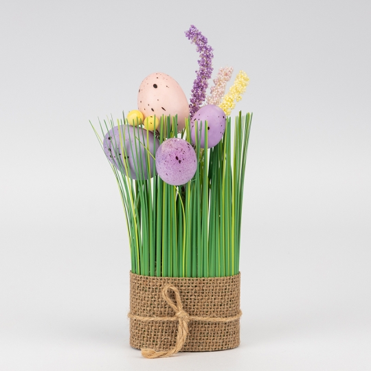 Декор Великодній «Весняна мелодія» 20 см фіолетовий