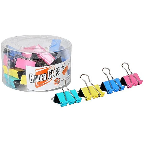 Біндер/ Затискач канцелярський металевий, 10 шт