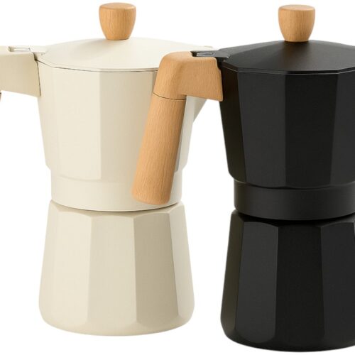 Кавоварка гейзерна Alice 300 мл/ 6 порцій алюміній/дерево