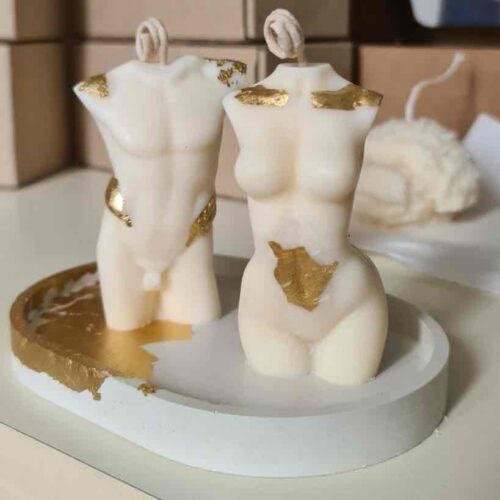 Набір cвічок Solodka "Торс чоловічий та жіночий" на підставці