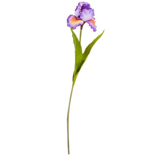 Штучна квітка "Ірис" 78 см бузкова