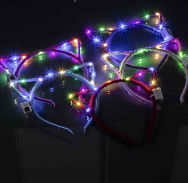 Обруч дитячий "Котик" з підсвіткою