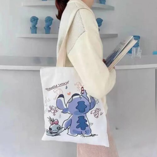 Шоппер/ Екосумка "Stitch/ Стітч" білий