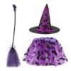 Костюм на Хелловін дитячий "Чаклунка" фіолетовий/ помаранчевий