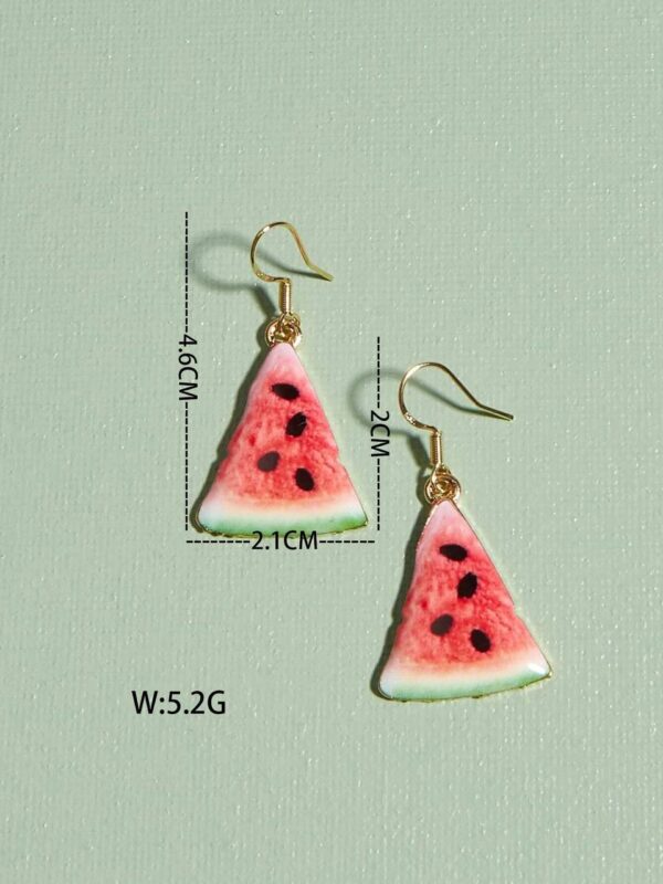 Сережки в стилі DIY "Кавун дольки"