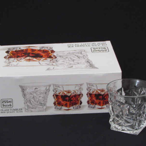 Набір склянок для віскі Glass Tumbler 255 мл 6 шт