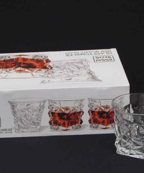 Набір склянок для віскі Glass Tumbler 255 мл 6 шт