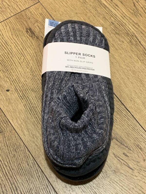 Тапочки-шкарпетки чоловічі "В рубчик" Primark анти-ковзання