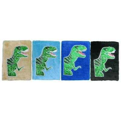 Блокнот А5 плюшевий "Динозавр" 80 арк. клітинка