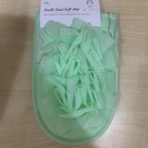 62923619-1705-4381-b347-afb2d40cb877-1.jpg Рукавиця-Мочалка двостороння скрабуюча Primark зелена