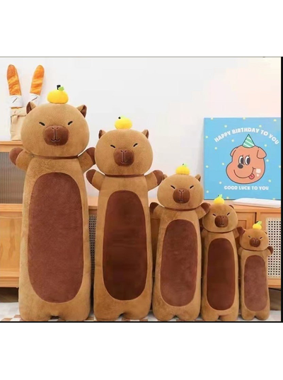 М'яка Іграшка-Батон "Капібара" 90 см подушка-обнімашка
