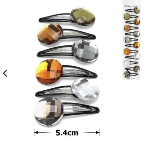 Заколка тік-так трикутна з камінцем 1 шт