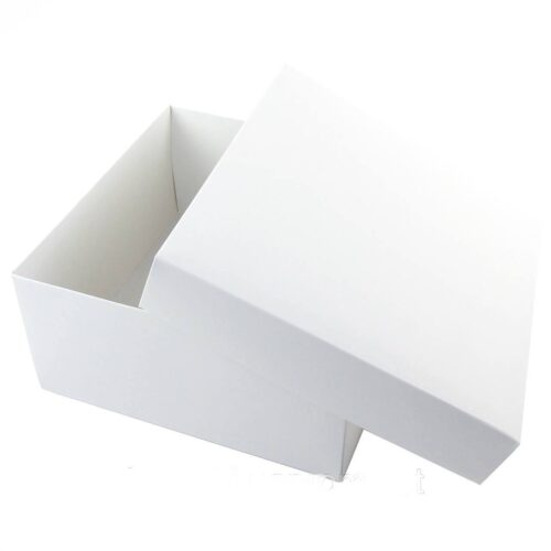 Коробка подарункова складна біла (19,5*19,5*9,7 см)