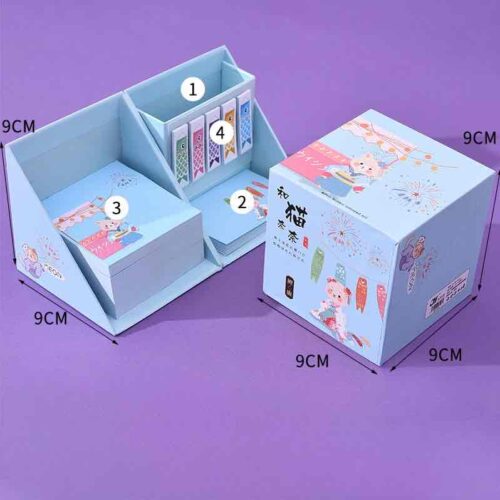 Набір папір для нотаток "Post it note" з органайзером канцтоварів