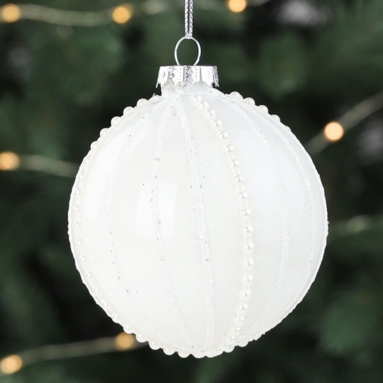 Ялинкова Куля "Мільфей" 8см (скло)