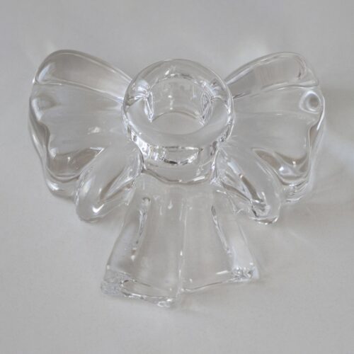 6616d664-bade-4838-b652-df5129c80793.jpg Підсвічник скляний "Бантик" 9,2 см прозорий