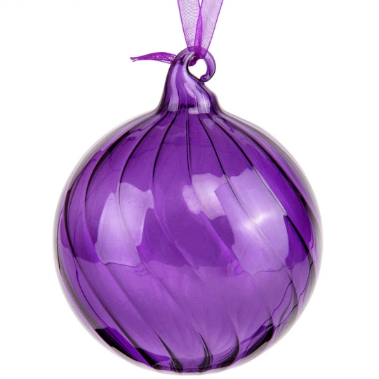 Ялинкова Куля "Аметист" 8 см (скло)