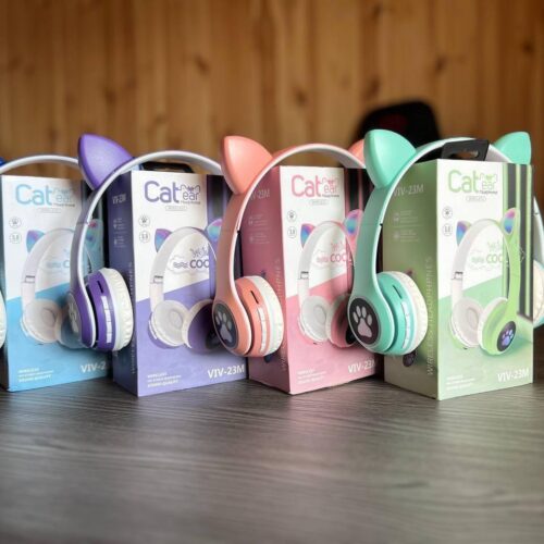 66e59b42-1a40-47e8-8aef-600d0d8337ec.jpg Бездротові навушники "Cat" VIV-23M з котячими вушками світяться мікс