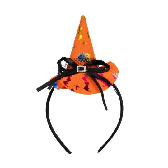 Обруч на Хелловін "Чаклунка" мікс кольорів