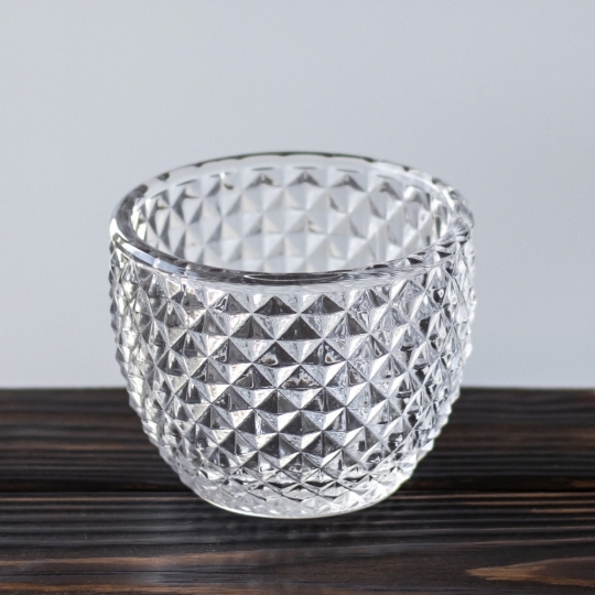 Шкатулка скляна "Фаберже" прозора 12 см