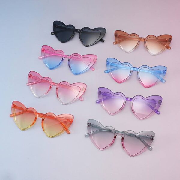 Окуляри жіночі сонцезахисні "Сердечка Градієнт" (10135)