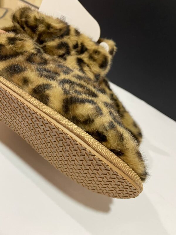 Тапочки-чобітки жіночі Primark плюшеві (устілка меморі) антиковзання леопард