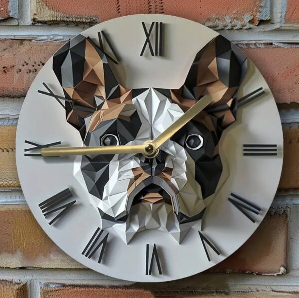 6c147cd6-c4b7-4f27-8409-d04b000aff87.jpg Годинник настінний "Бульдог-3D" безшумний алюмінієвий D 20см