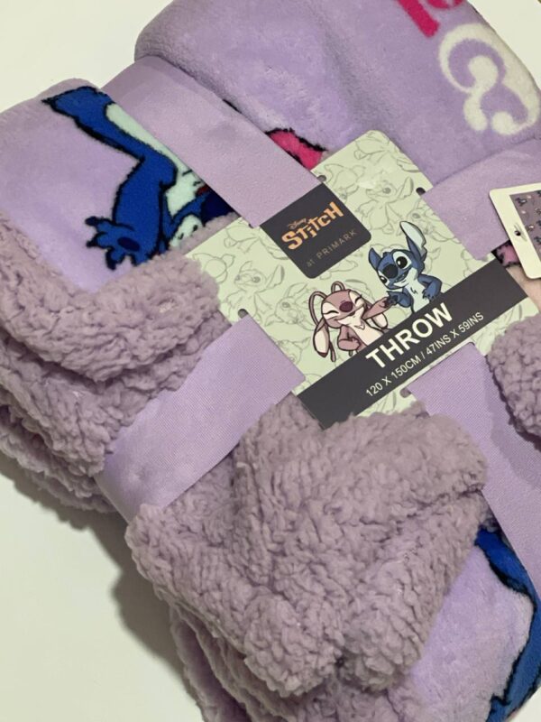 Плед "Стітч/Stitch" Primark пухнастий фліс (120*150)