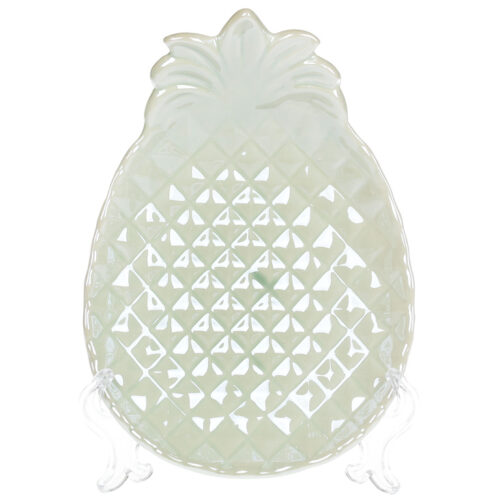 6d3882a6-7dfc-4cb7-b5c3-41cbd0eef90f.jpg Блюдо керамічне "Ананас" м'ятний перламутр 21см