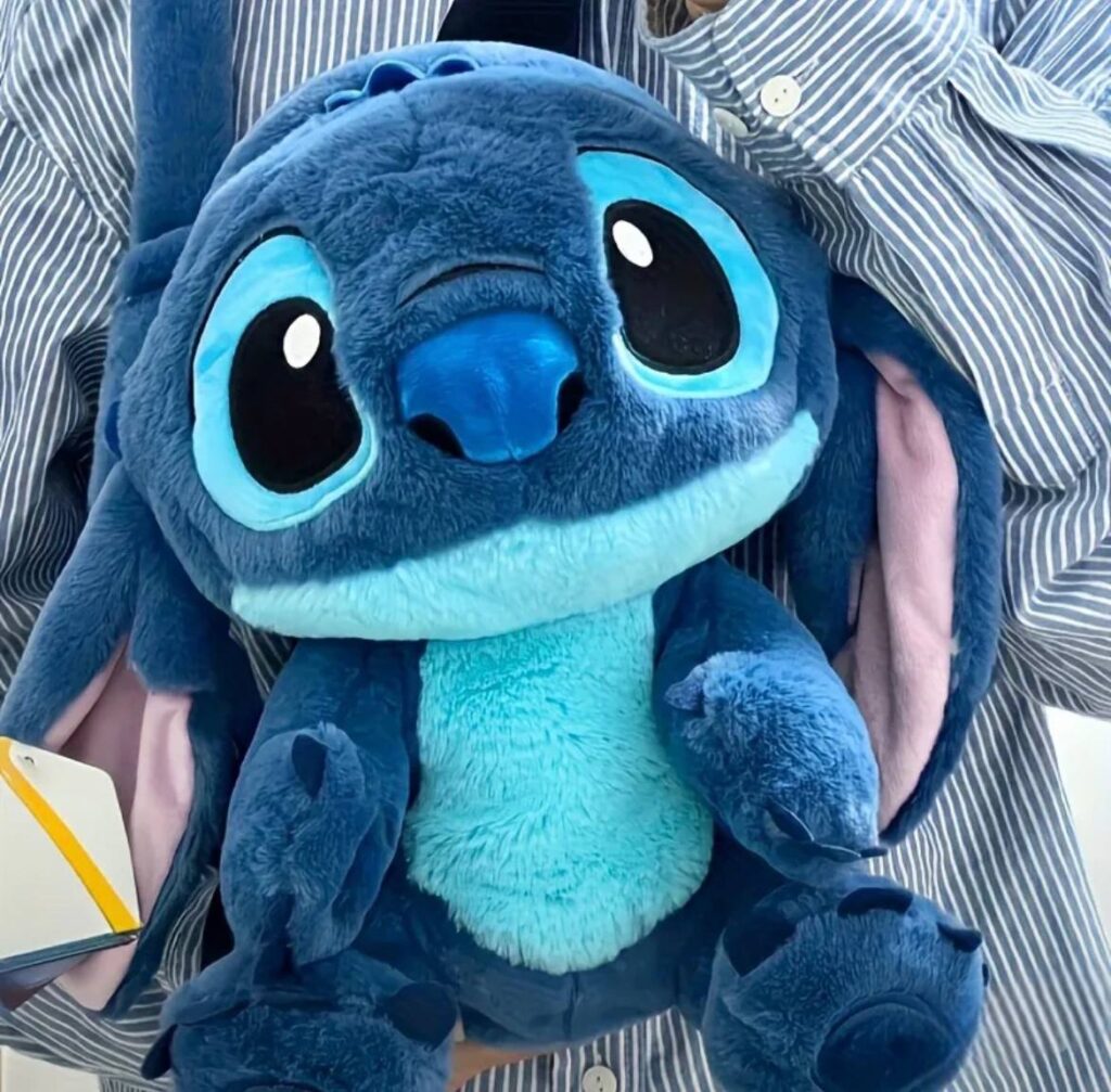 Рюкзак-іграшка плюшевий "Stitch" синій 27*21 см