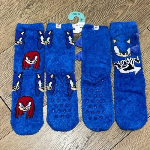 6fe6829f-4cb9-4d3b-aeaa-aa361fdecbed.jpg Шкарпетки домашні дитячі пухнасті Cosy "Sonic" Primark