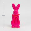 Фігурка "Зайчик" 23 см з флоковим напиленням рожевий