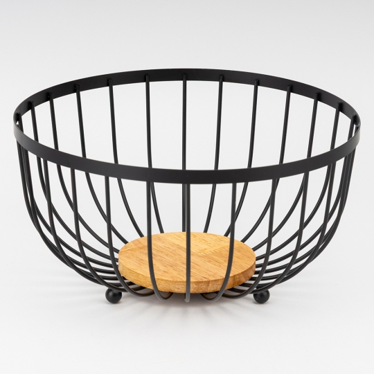 Фруктівниця "Модерн" 25*13 см чорна