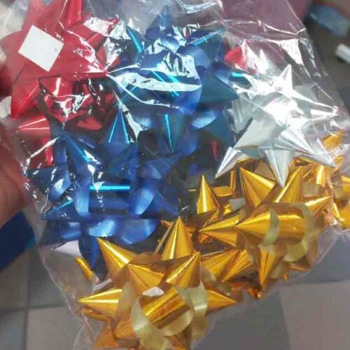 Бант для подарунків фольгований 1 шт