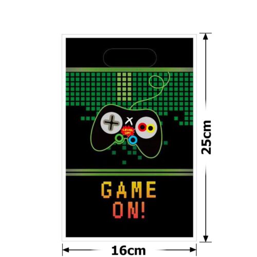 Пакет подарунковий ПВХ (16*25) 10 шт "Game on!"