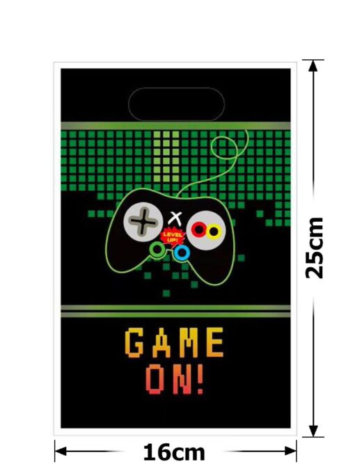 720bd243-a799-4a6e-b290-2ec27fd1f107.jpg Пакет подарунковий ПВХ (16*25) 10 шт "Game on!"
