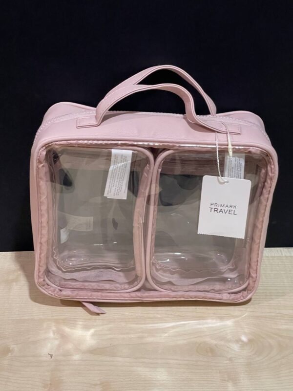 Набір косметичок 4 в 1 Primark прозоро-рожевий