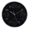 Годинник настінний "Меридіан" 20 см чорно-срібний