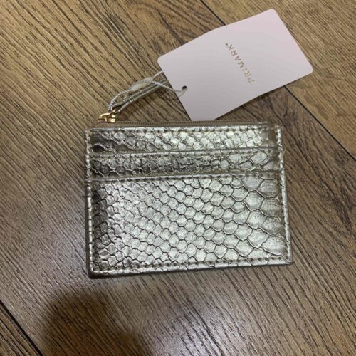 Гаманець-Картхолдер Primark текстура "крокодил" золотистий