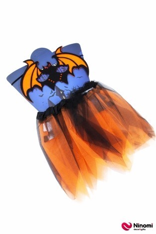 Костюм на Хелловін дитячий "Кажан" помаранчевий