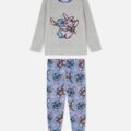 Піжама дитяча Primark "Stitch" флісова пухнаста сіра