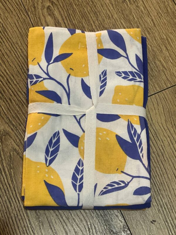 Набір рушників кухонних "Лимони" Primark 50% котон 2 шт