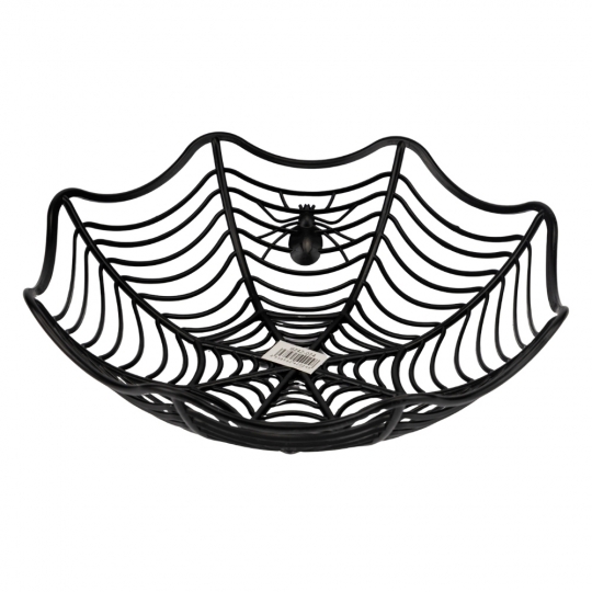 Корзинка на Хелловін "Павутиння з пауком" 28 см