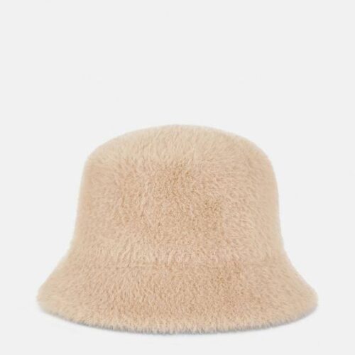 Панама Primark осінь/зима пухнаста беж